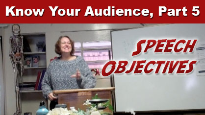 Speech Objectives