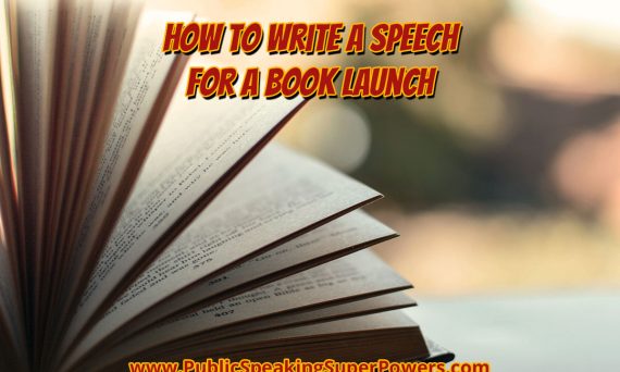 How to write a speech for a book launch